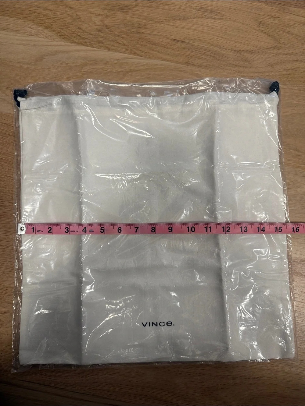 NEW Vince White Drawstring Accessory Dust Pouch